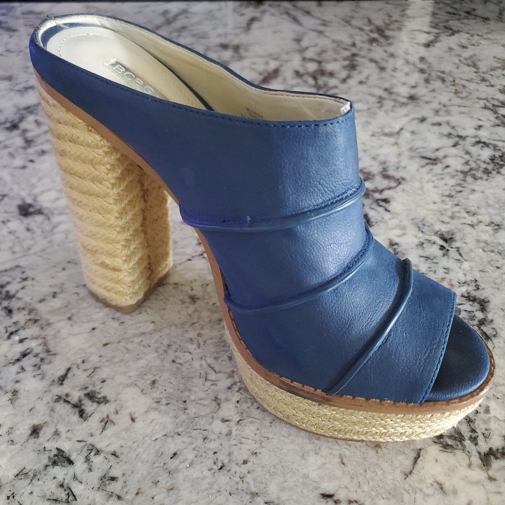 BCBG Cecely mule heel platform sandal